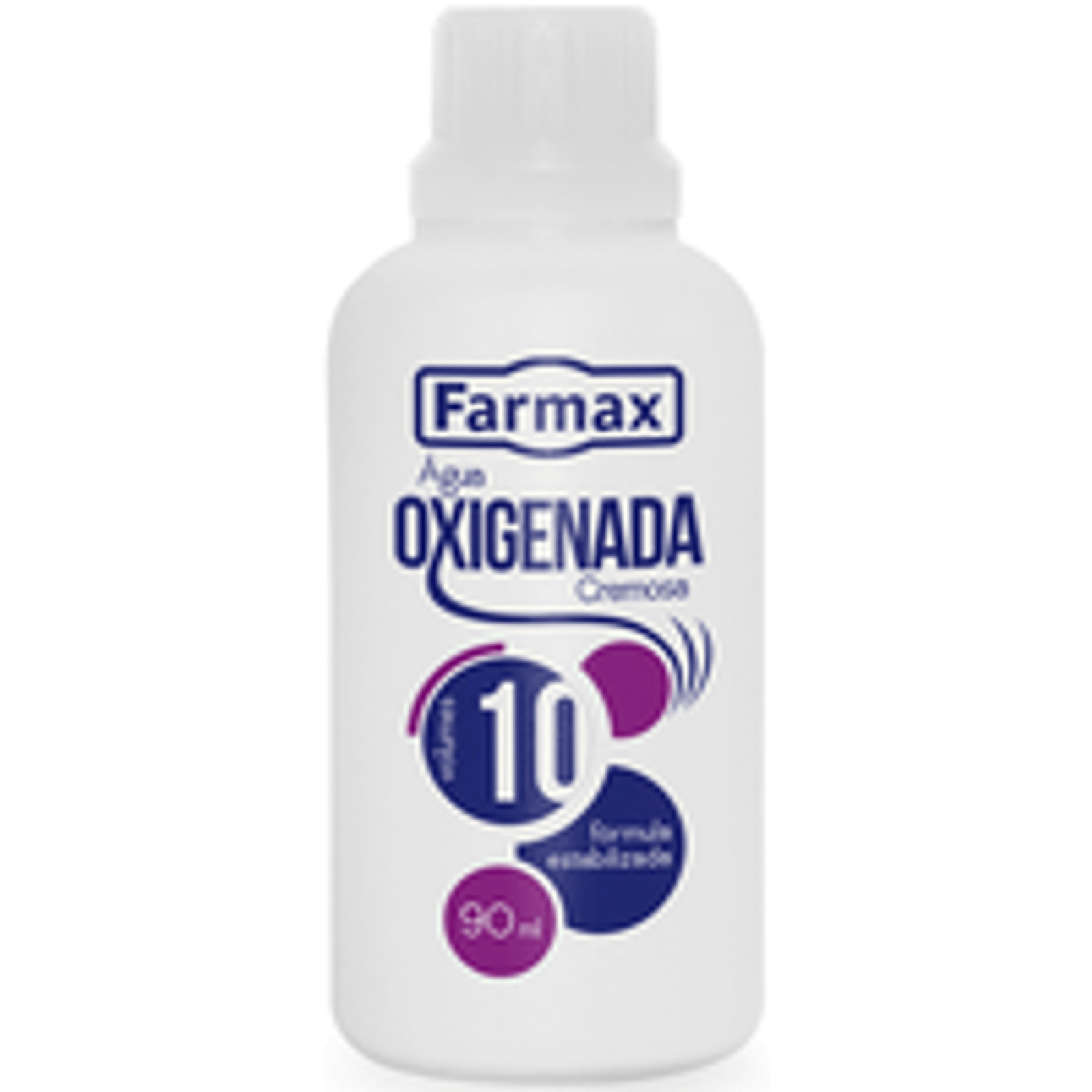 Água oxigenada cremosa 10 Vol. Farmax 90ml