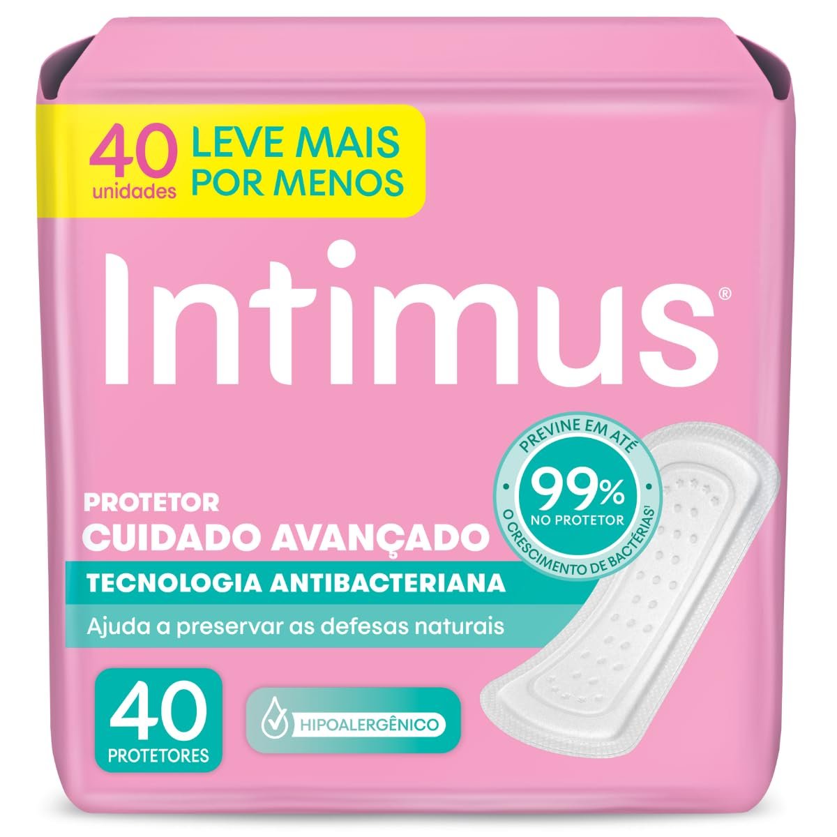 PROTETOR DIARIO INTIMUS 40U ANTIBACTERIANA