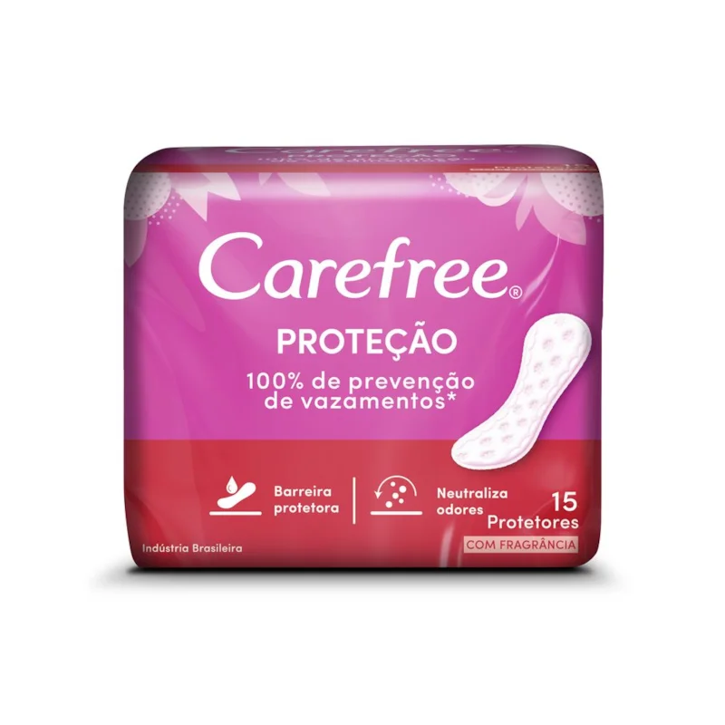 PROTETOR DIARIO CAREFREE PROTEÇÃO 15U COM PERFUME