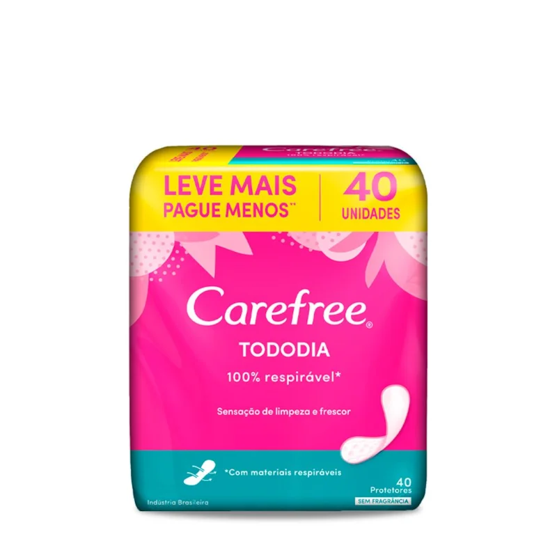 PROTETOR DIARIO CAREFREE TODO DIA 40U SEM PERFUME