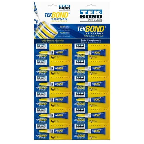 COLA INSTANTANEA TEKBOND 2G CARTELA 12U