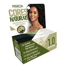 TINTURA PERMANENTE EM PÓ MARCIA PRETO NATURAL 1.0