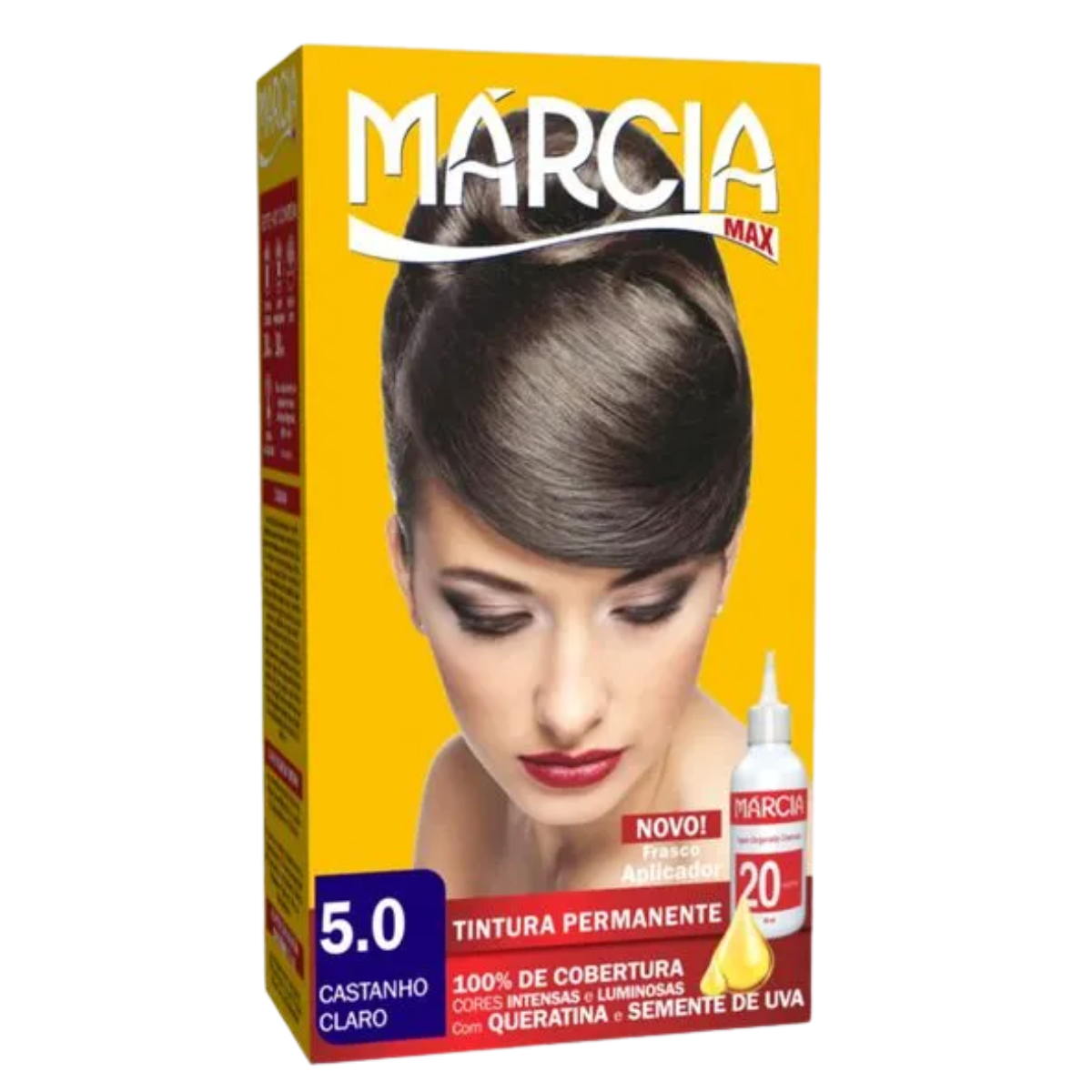 TINTURA PERMANENTE MARCIA CASTANHO CLARO 5.0