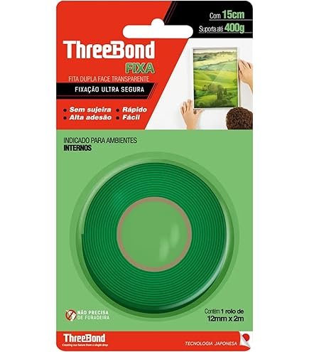 FITA DUPLA FACE TRANSPARENTE THREE BOND CX 12U