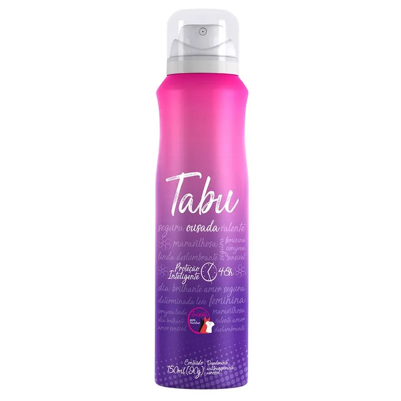 DESODORANTE AEROSOL TABU OUSADA 150ML