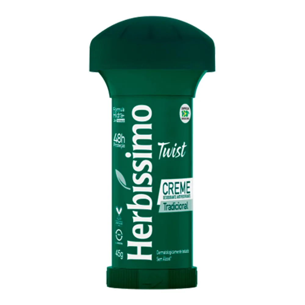 DESODORANTE CREME HERBISSIMO TWIST TRADICIONAL 45G