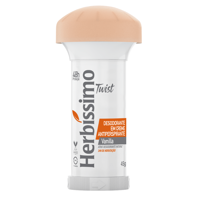 DESODORANTE CREME HERBISSIMO TWIST VANILLA 45G
