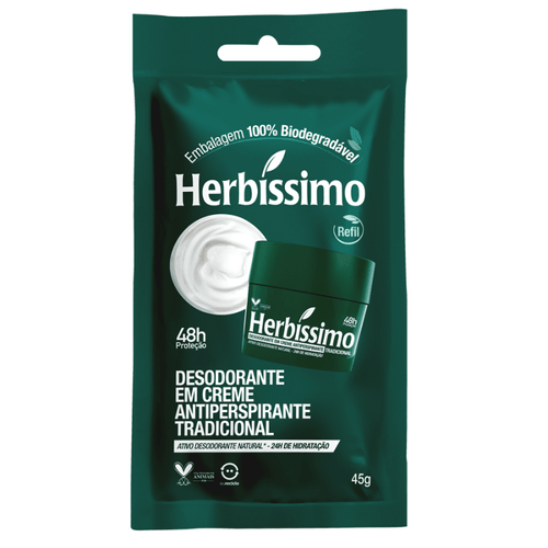 DESODORANTE CREME HERBISSIMO SACHE TRADICIONAL 45G
