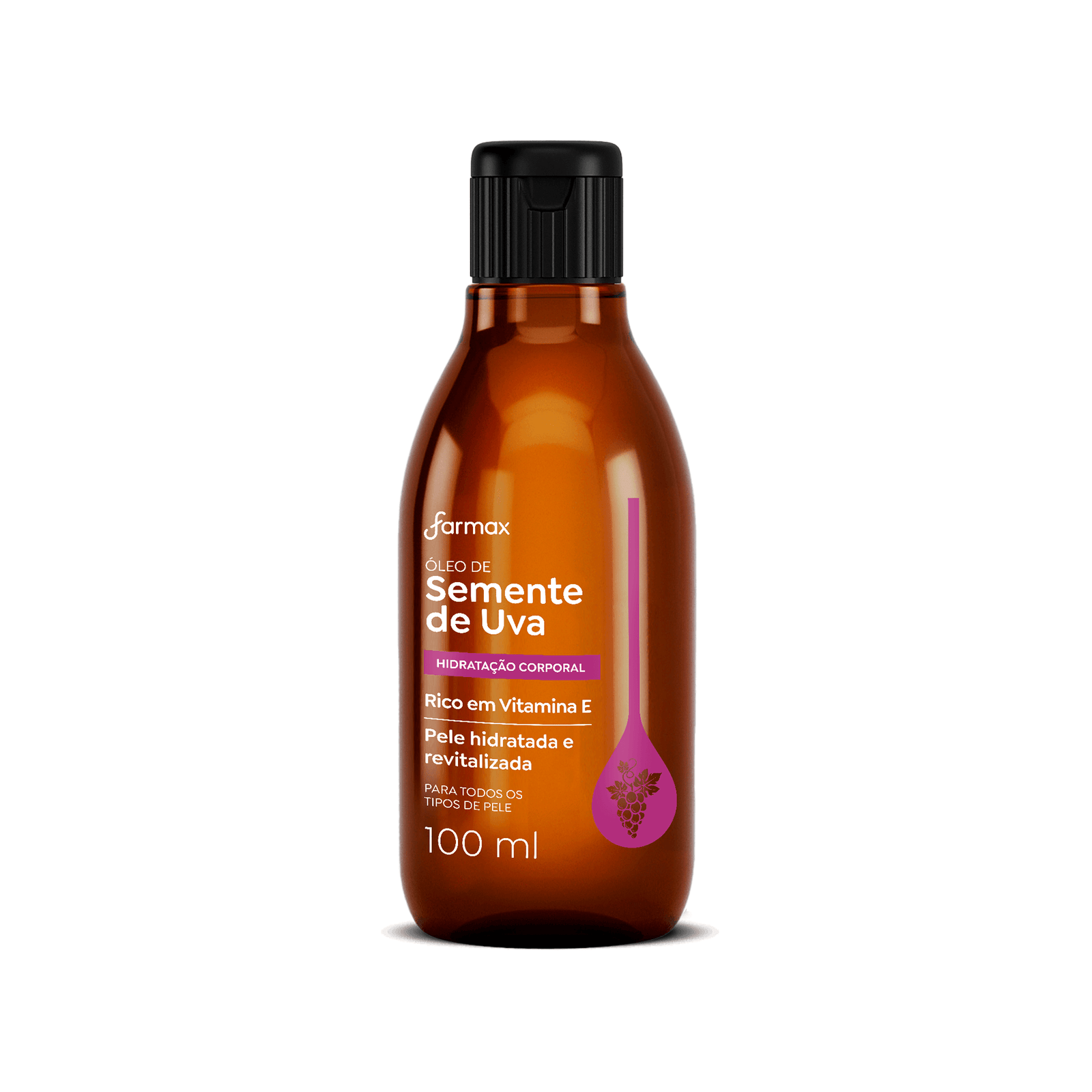 OLEO CABELO/CORPO UVA FARMAX 100ML