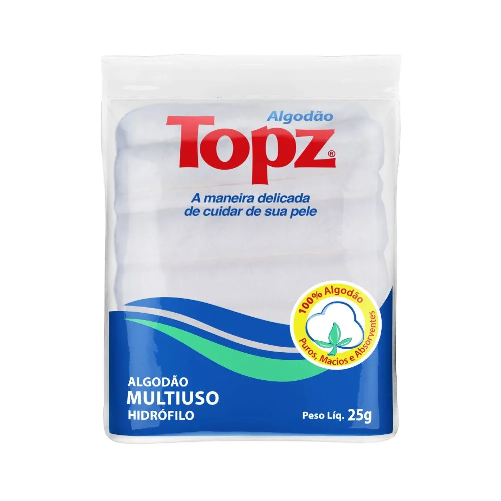ALGODAO MULTIUSO TOPZ PACOTE 25G