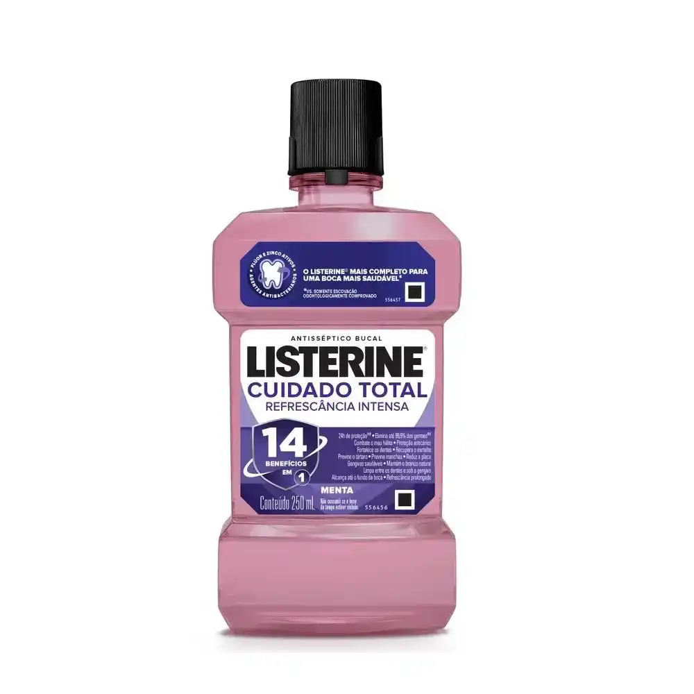 ANTISSEPTICO BUCAL LISTERINE CUIDADO TOTAL 250ML