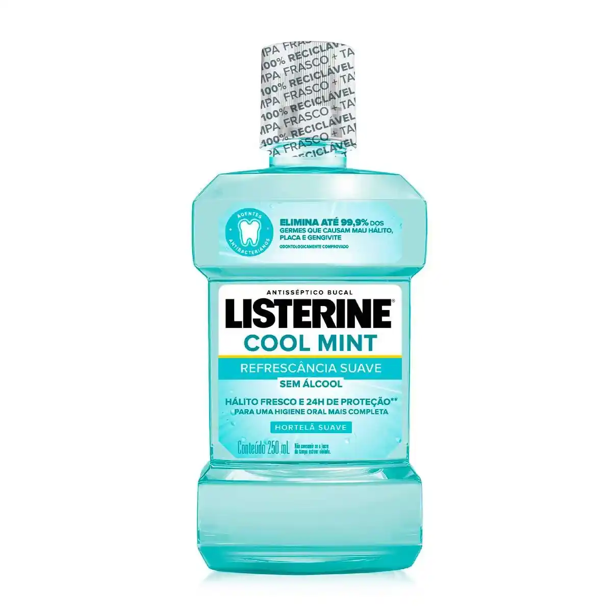 ANTISSEPTICO BUCAL LISTERINE COOL MINT ZERO ALCOOL 250ML