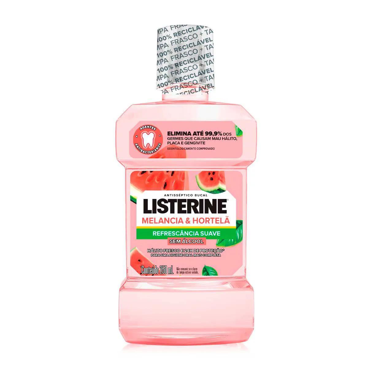 ANTISSEPTICO BUCAL LISTERINE MELANCIA + HORTELA 250ML