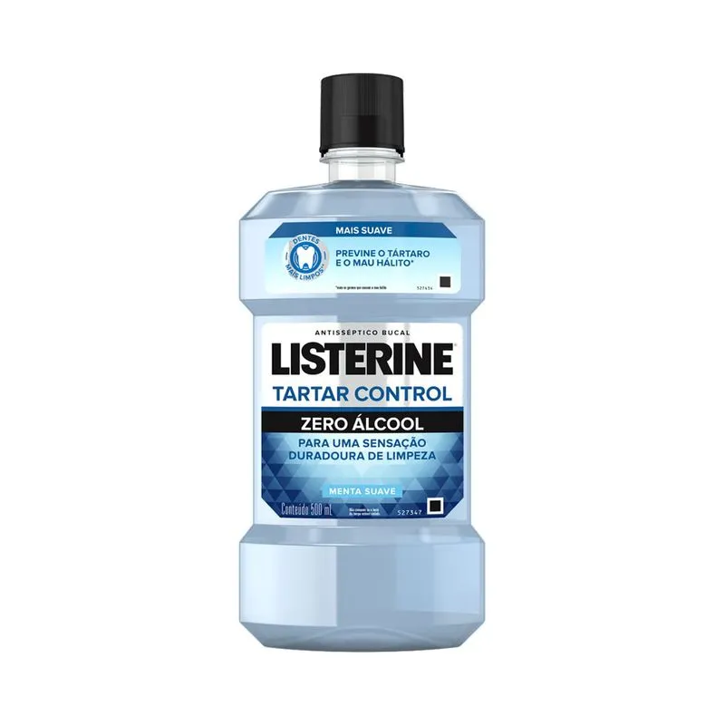 ANTISSEPTICO BUCAL LISTERINE TARTAR CONTROL ZERO ALCOOL 500ML