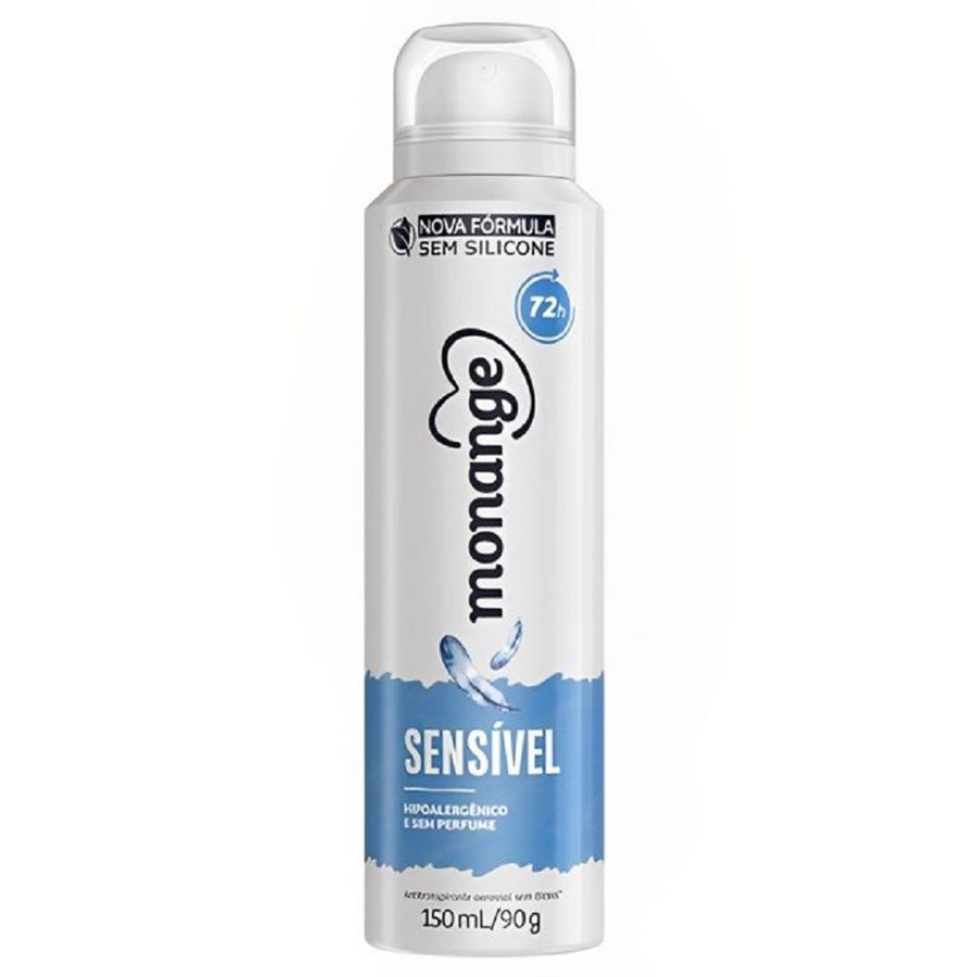 DESODORANTE AEROSOL MONANGE SENSIVEL S/PERFUME 150ML