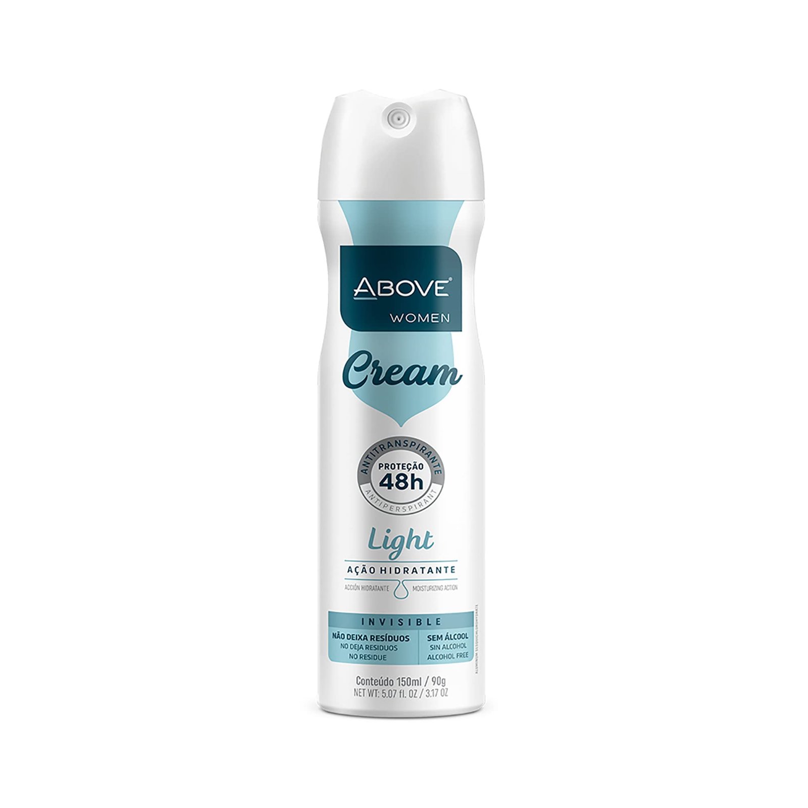 DESODORANTE AEROSOL ABOVE CREAM LIGHT FEMININO 150ML