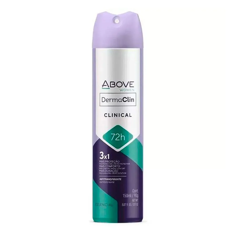 DESODORANTE AEROSOL ABOVE DERMACLIN FEMININO 150ML