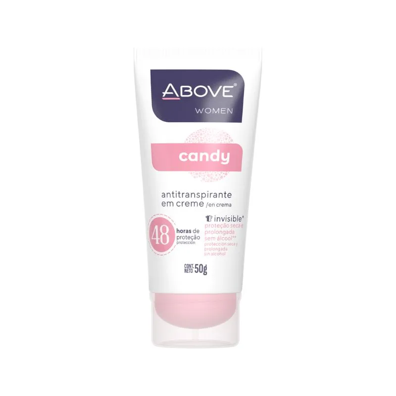 DESODORANTE CREME ABOVE CANDY FEMININO 50G