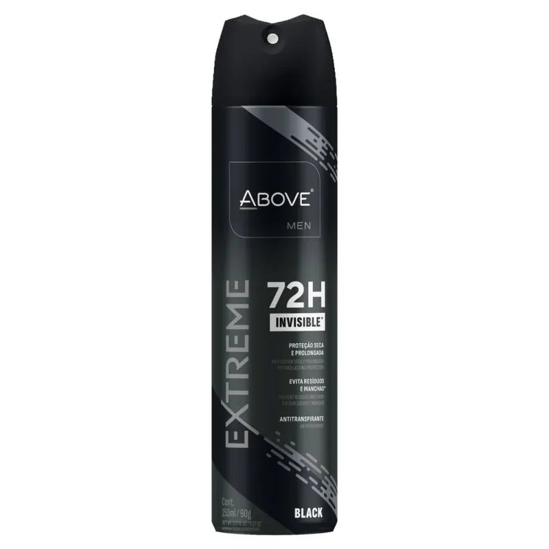 DESODORANTE AEROSOL ABOVE EXTREME BLACK 150ML