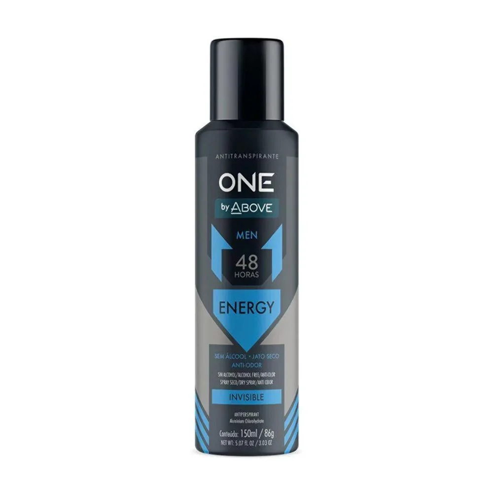 DESODORANTE AEROSOL ABOVE ONE ENERGY MASCULINO 150ML