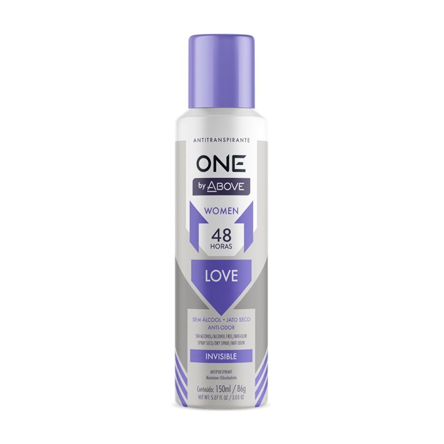 DESODORANTE AEROSOL ABOVE ONE LOVE FEMININO 150ML