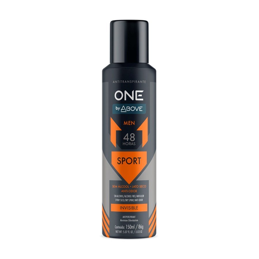 DESODORANTE AEROSOL ABOVE ONE SPORT MASCULINO 150ML