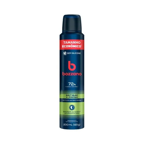 DESODORANTE AEROSOL BOZZANO ANTIBAC + FRESH 200ML