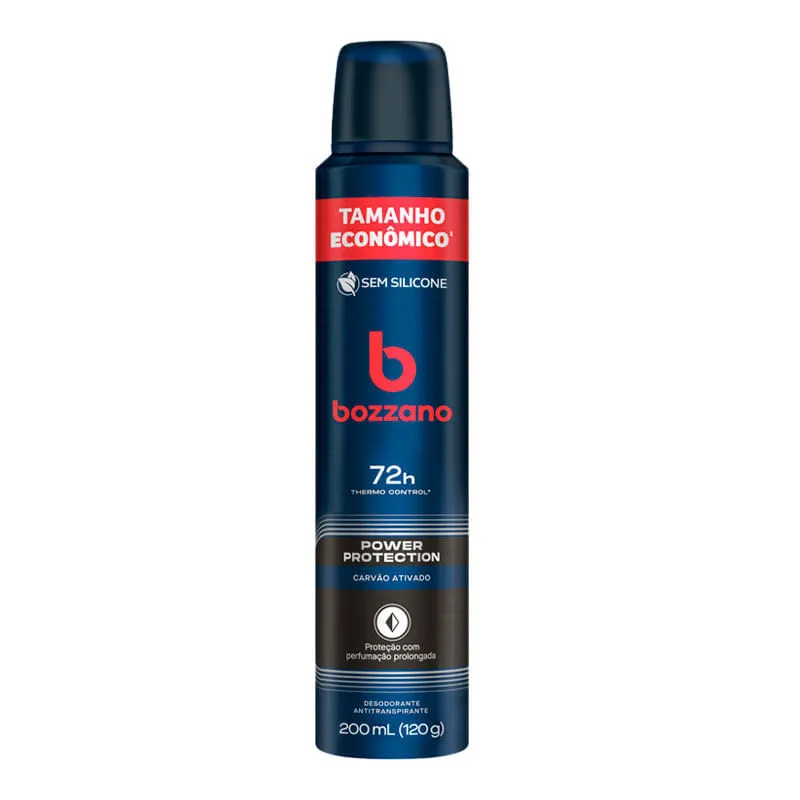 DESODORANTE AEROSOL BOZZANO CARVAO ATIVADO 200ML
