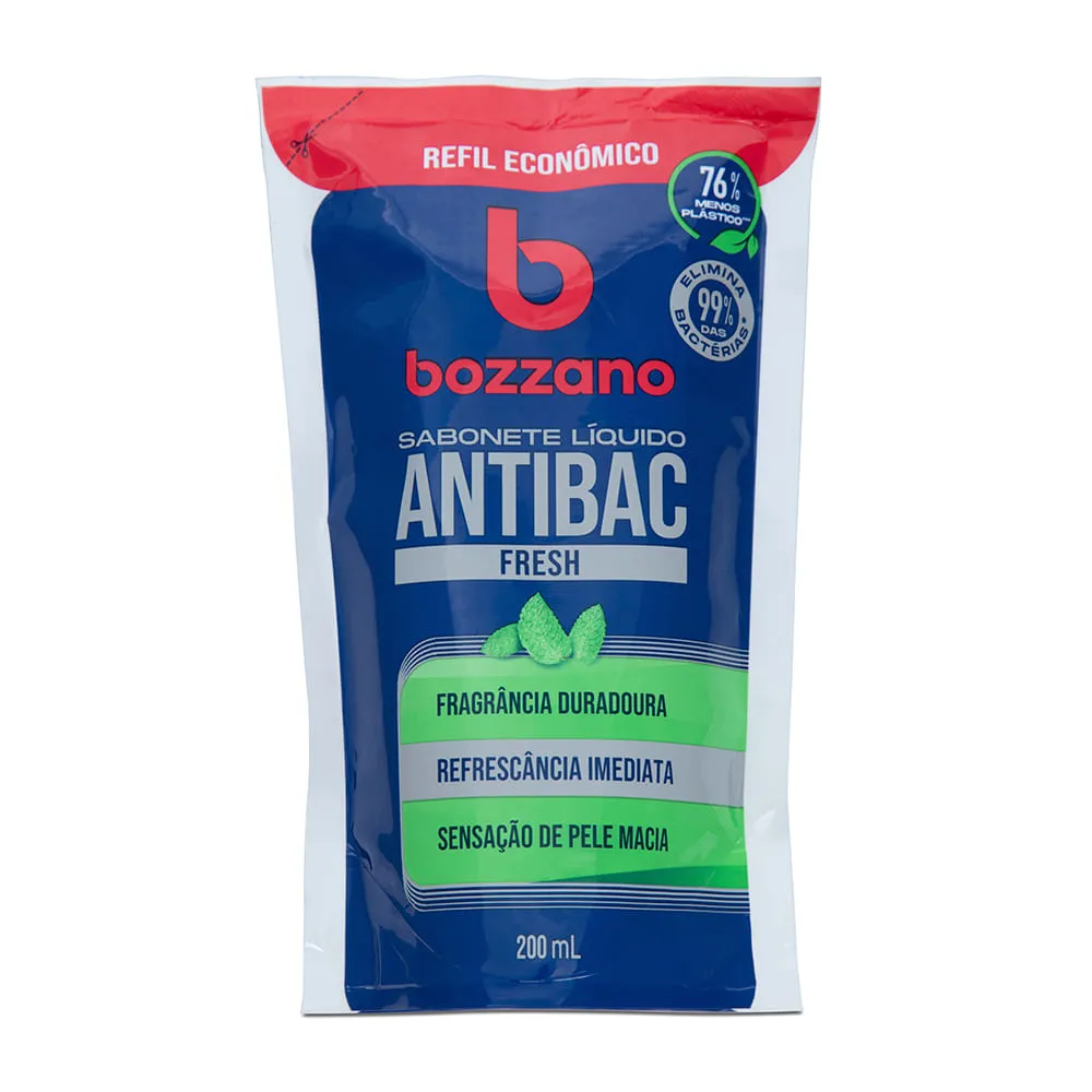 SABONETE LIQUIDO BOZZANO ANTIBAC FRESH REFIL 200ML