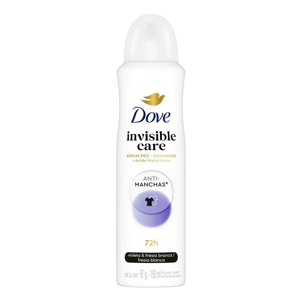 DESODORANTE AEROSOL DOVE INVISIBLE DRY FEMININO 150ML