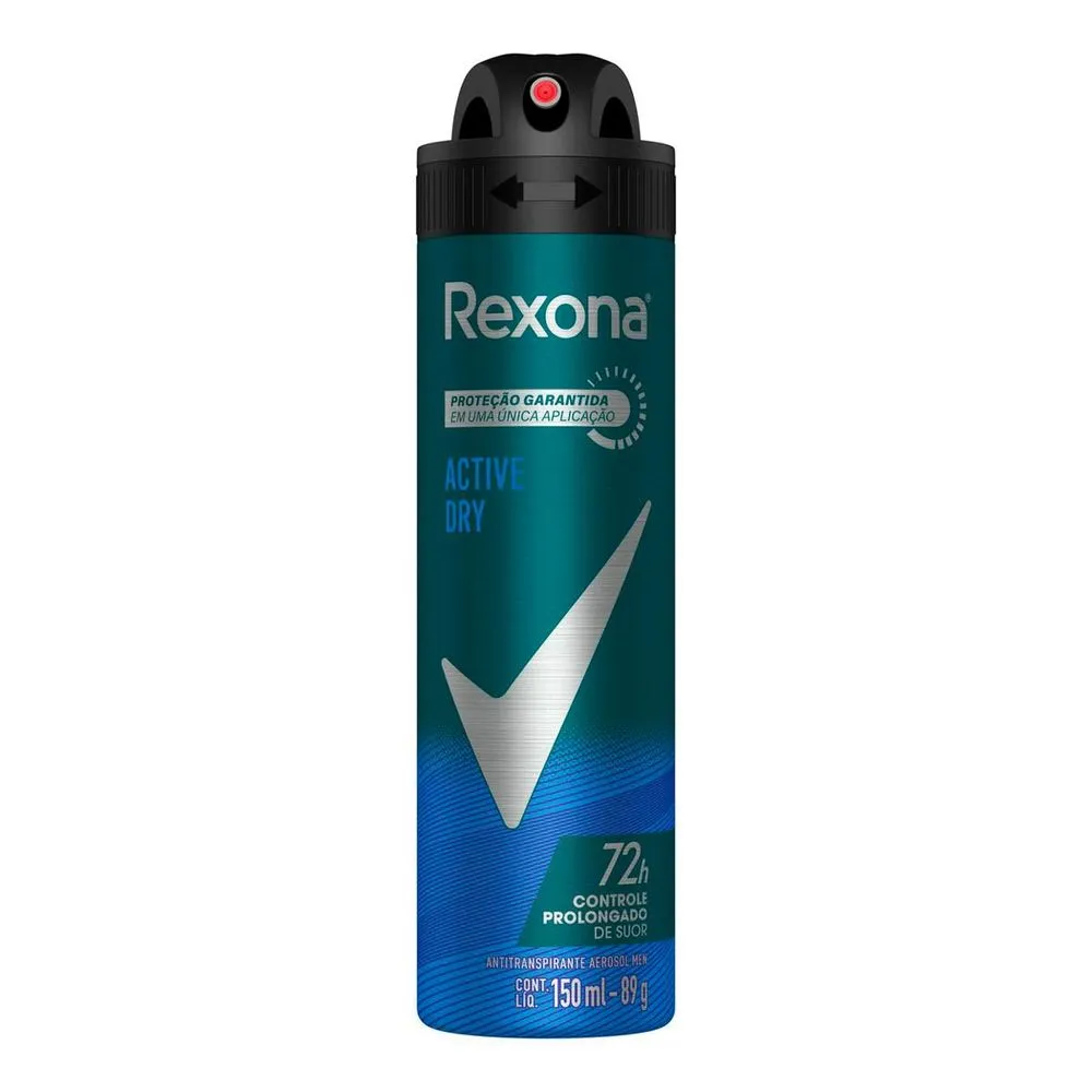 DESODORANTE AEROSOL REXONA ACTIVE MASCULINO 150ML