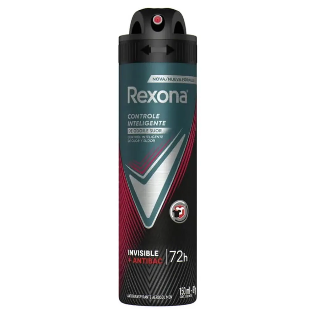 DESODORANTE AEROSOL REXONA ANTIBAC INVISIBLE MASCULINO 150ML
