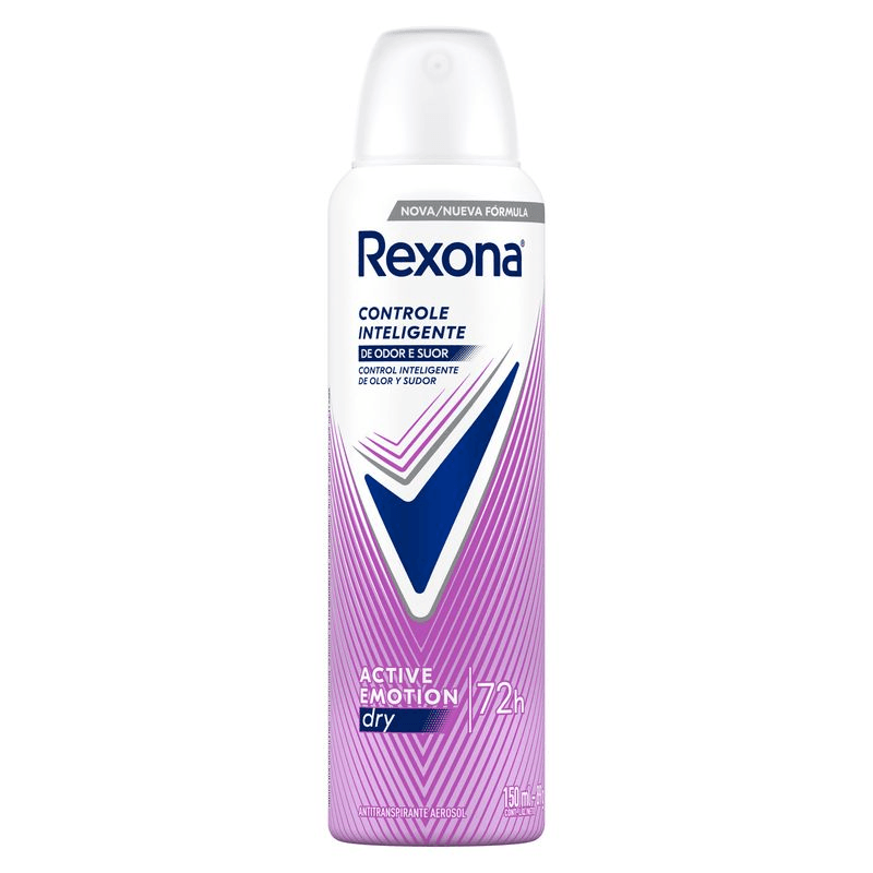 DESODORANTE AEROSOL REXONA ACTIVE EMOTION FEMININO 150ML