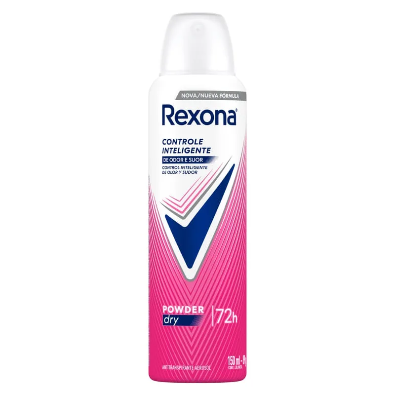 DESODORANTE AEROSOL REXONA POWDER DRY FEMININO 150ML