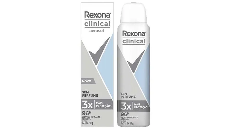 DESODORANTE AEROSOL REXONA CLINICAL S/PERFUME 150ML