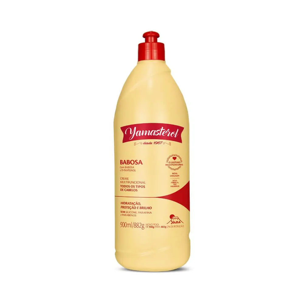 CREME CABELO YAMASTEROL AMARELO BABOSA 900G