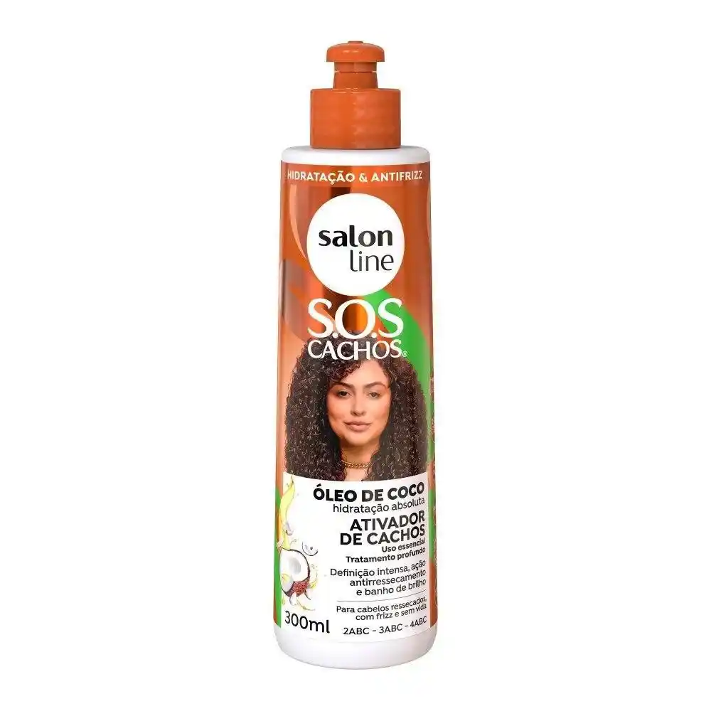 ATIVADOR CACHOS SALONLINE SOS OLEO DE COCO 300ML