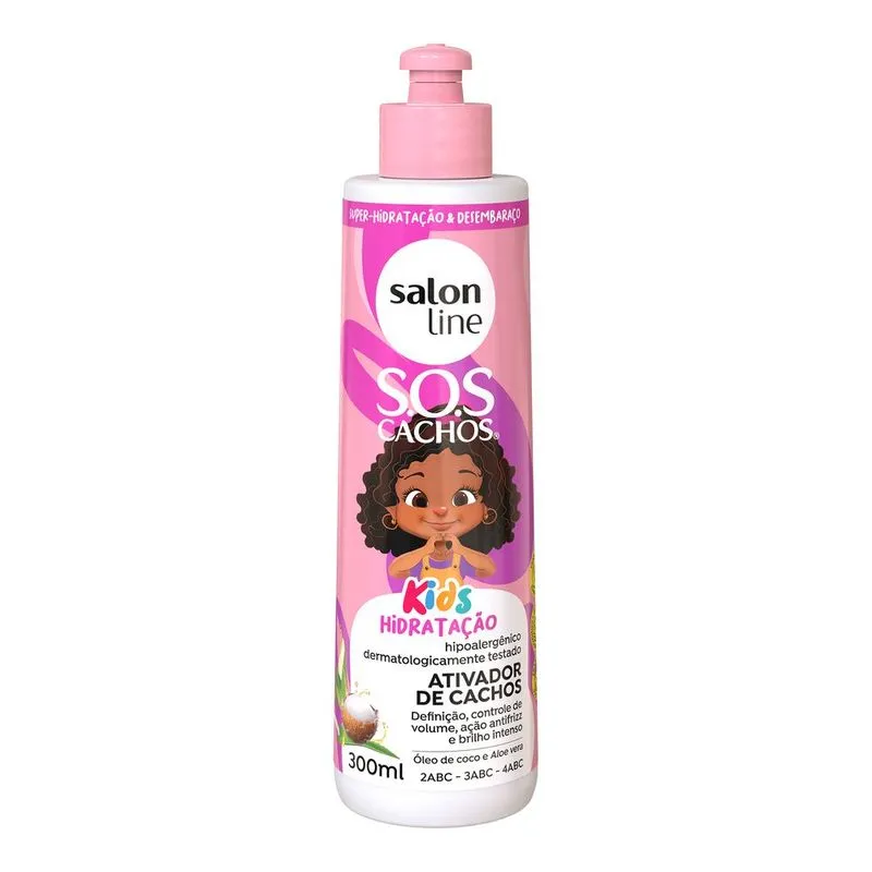 ATIVADOR CACHOS SALONLINE SOS KIDS 300ML