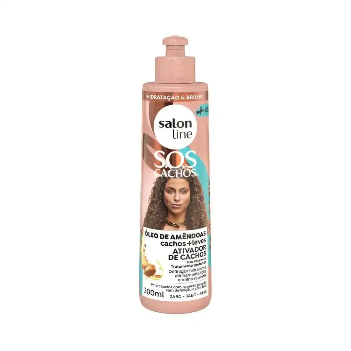 ATIVADOR CACHOS SALONLINE SOS OLEO DE AMENDOAS 300ML