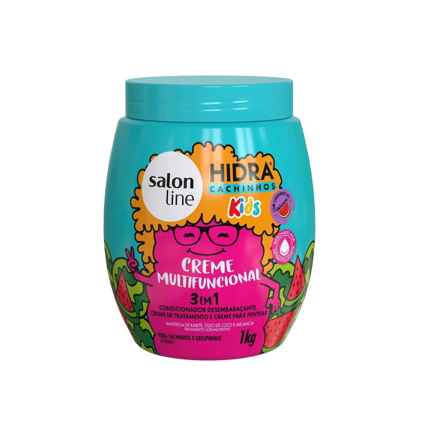 CREME SALONLINE MULTIFUNCIONAL HIDRA CACHINHOS KIDS 3EM1 1KG