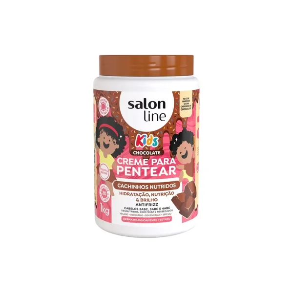 CREME PENTEAR SALONLINE KIDS CHOCOLATE 1KG