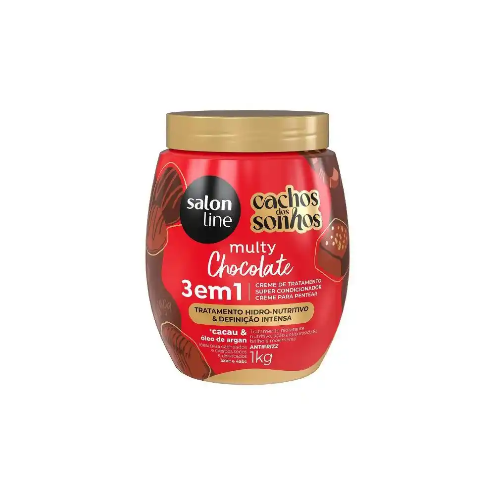 CREME PENTEAR SALONLINE MULTY 3EM1 CHOCOLATE 1KG