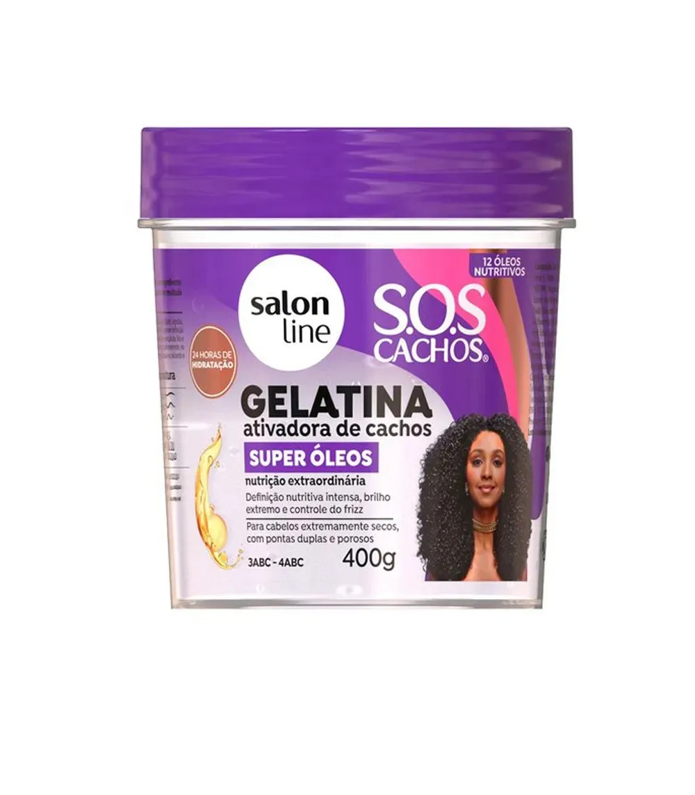 GELATINA CABELO SALONLINE SUPER OLEOS 400G