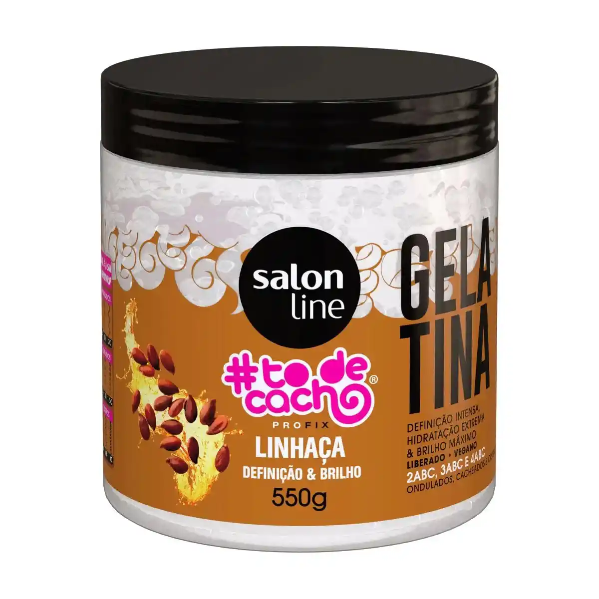GELATINA CABELO SALONLINE TO DE CACHOS LINHACA 550G