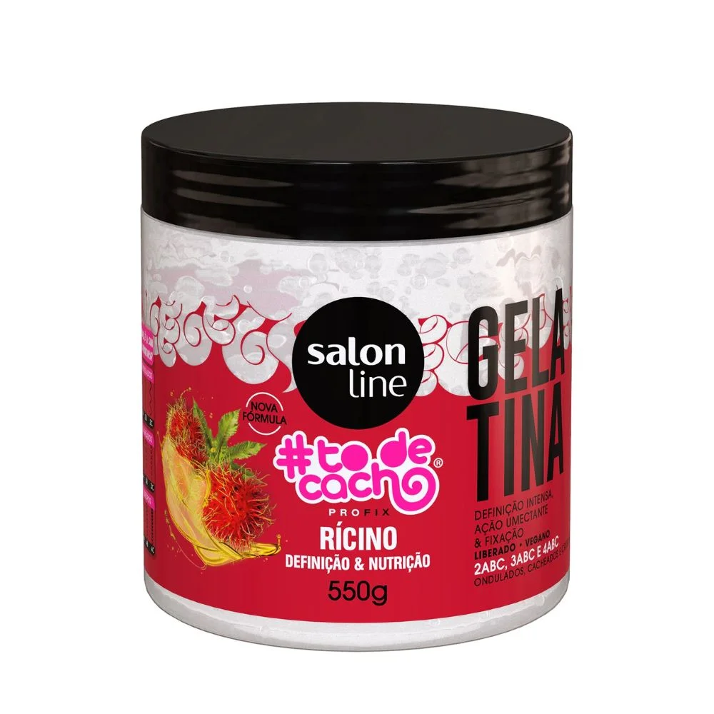 GELATINA CABELO SALONLINE TO DE CACHOS RICINO 550G