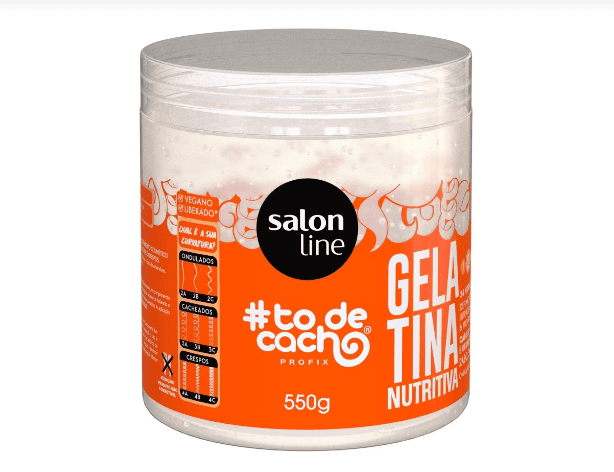 GELATINA CABELO SALON LINE TO DE CACHO NUTRITIVA 550G