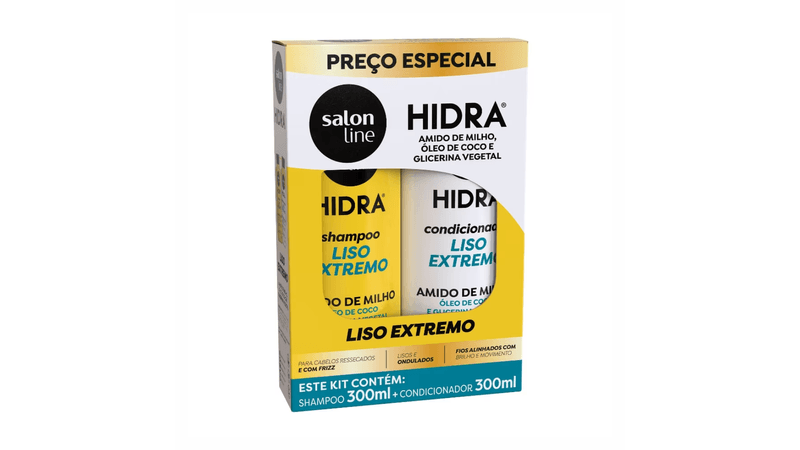 KIT SH+COND 300ML SALONLINE HIDRA LIXO EXTREMO