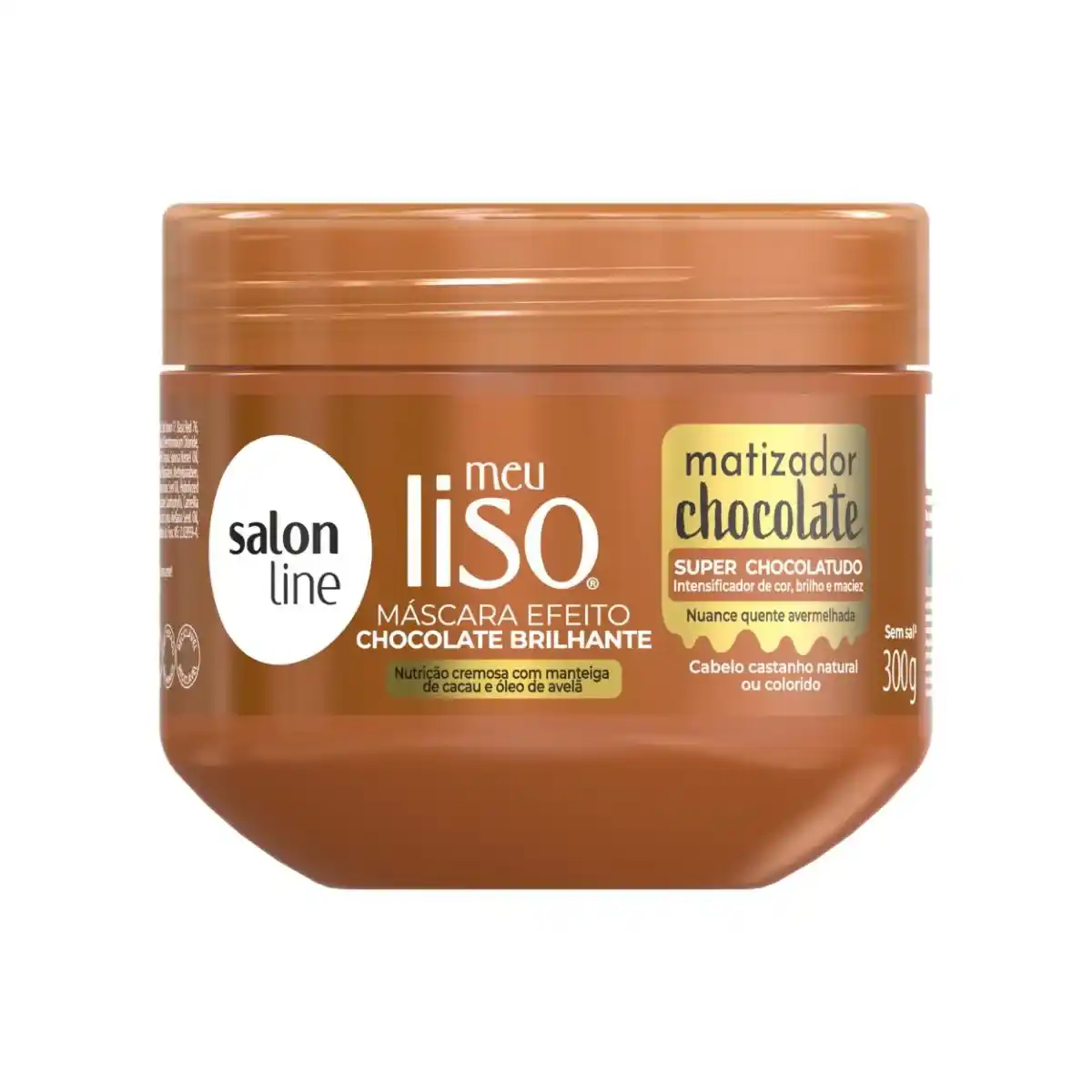 MASCARA CABELO SALONLINE MEU LISO MATIZADORA CHOCOLATE 300G