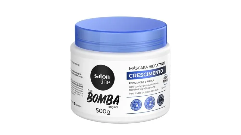 MASCARA CABELO SALONLINE SOS BOMBA ORIGINAL 500G
