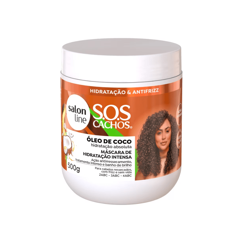 MASCARA CABELO SALONLINE SOS CACHOS OLEO DE COCO 500G